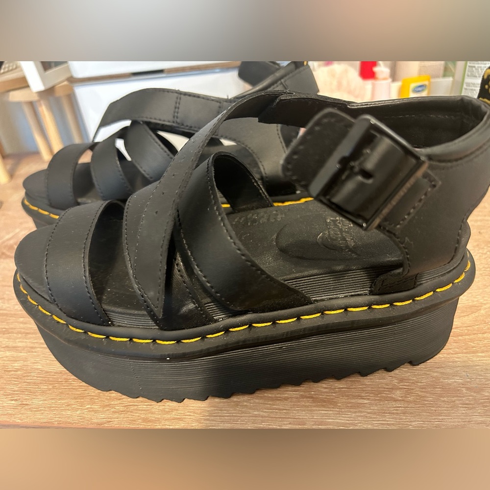 Doc marten platform sandals